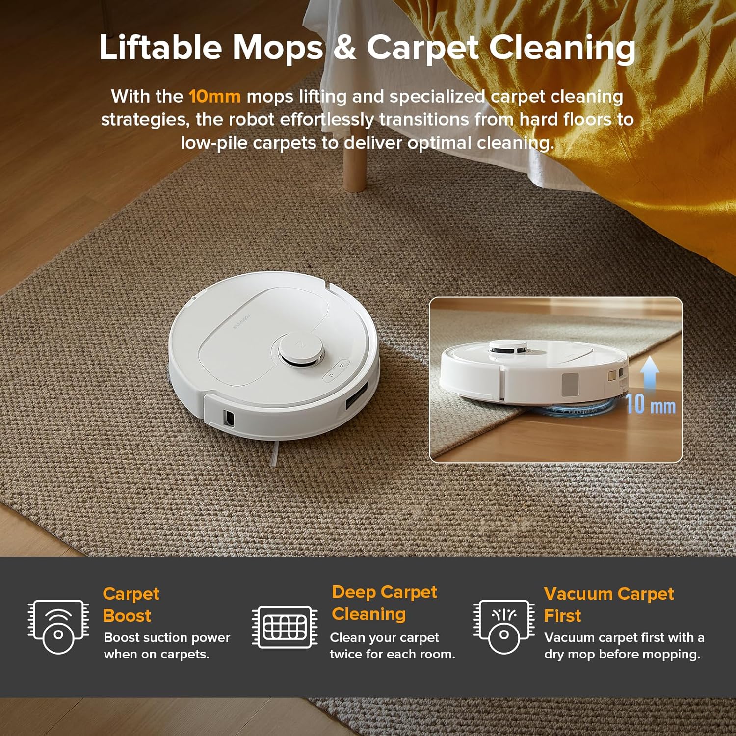 Roborock QV 35A robot vacuum and mop